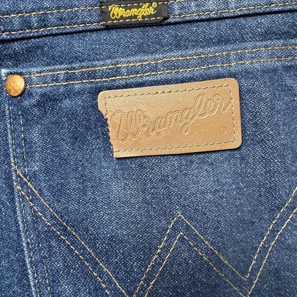 Wrangler 936PWD Cowboy Cut Slim Fit Jeans 36x34 Blue Denim - Picture 2 of 9